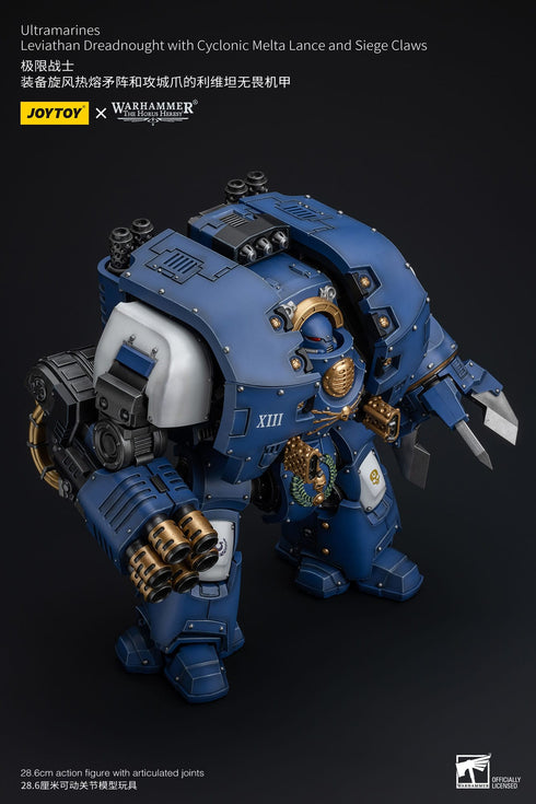 JOYTOY Warhammer The Horus Heresy Ultramarines Leviathan Dreadnought with Cyclonic Melta Lance And Siege Claws 1/18 Action Figure