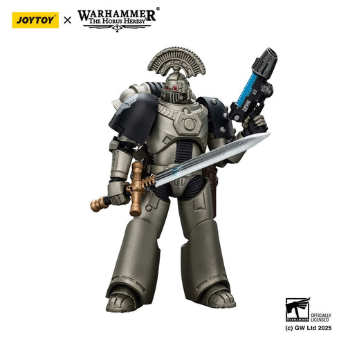 JOYTOY Warhammer The Horus Heresy lron Warriors MKVI Tactical Sergeant with Power Sword and Plasma Pistol 1/18 Action Figure