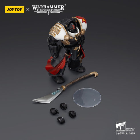 JOYTOY White Scars Ebon Keshig Terminator 1 with Power Glaive - Warhammer The Horus Heresy - 1/18 Scale Collectible Figure