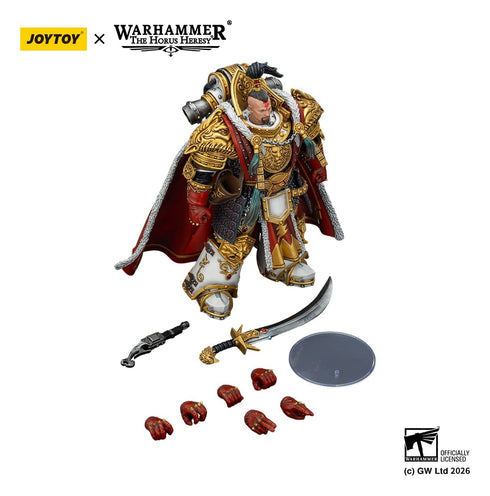 JOYTOY White Scars Jaghatai Khan Primarch of the Vth Legion - Warhammer The Horus Heresy - 1/18 Scale Collectible Figure