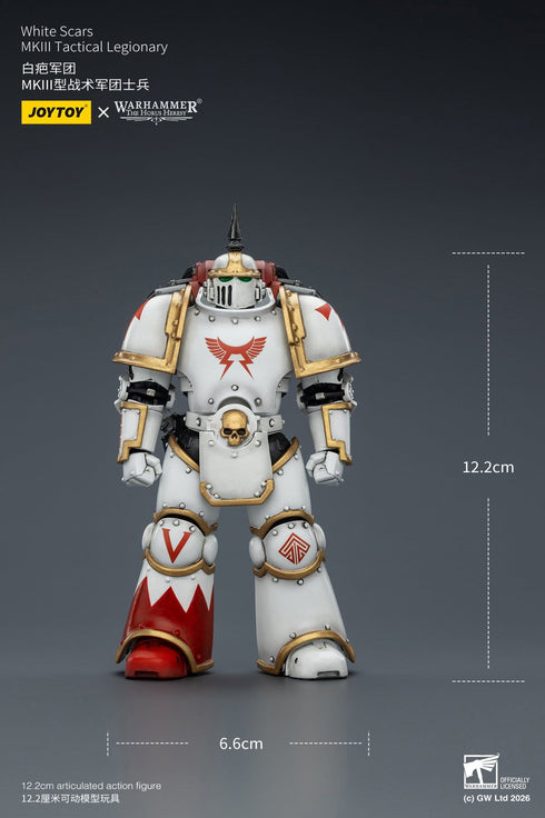 JOYTOY White Scars MKIII Tactical Legionary - Warhammer The Horus Heresy - 1/18 Scale Collectible Figure