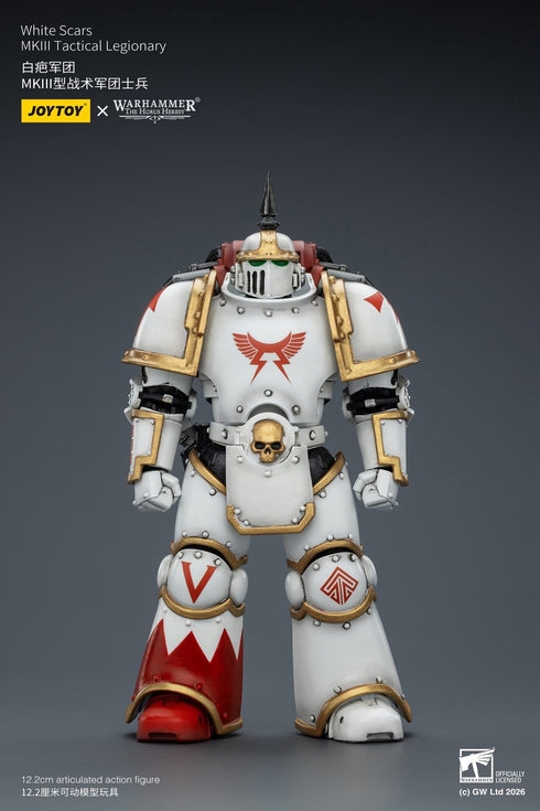 JOYTOY White Scars MKIII Tactical Legionary - Warhammer The Horus Heresy - 1/18 Scale Collectible Figure
