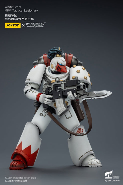 JOYTOY White Scars MKVI Tactical Legionary - Warhammer The Horus Heresy - 1/18 Scale Collectible Figure