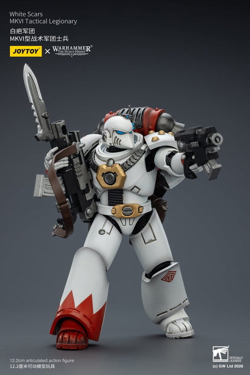 JOYTOY White Scars MKVI Tactical Legionary - Warhammer The Horus Heresy - 1/18 Scale Collectible Figure