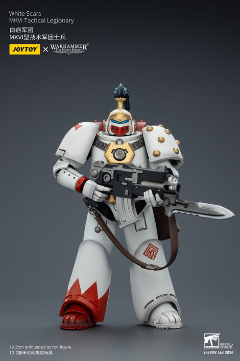 JOYTOY White Scars MKVI Tactical Legionary - Warhammer The Horus Heresy - 1/18 Scale Collectible Figure