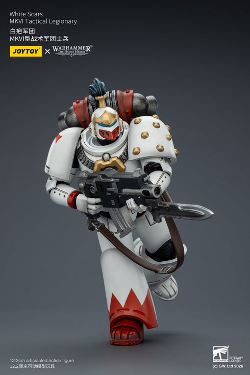 JOYTOY White Scars MKVI Tactical Legionary - Warhammer The Horus Heresy - 1/18 Scale Collectible Figure