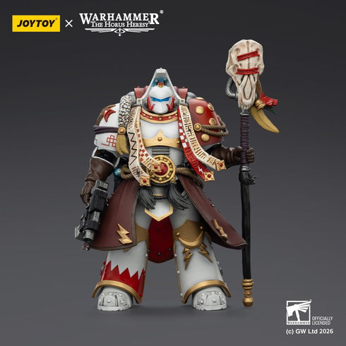JOYTOY White Scars Stormseer Consul with Force Staff and Bolt Pistol - Warhammer 40,000 - 1/18 Scale Collectible Figure