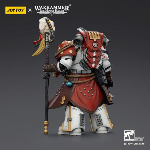 JOYTOY White Scars Stormseer Consul with Force Staff and Bolt Pistol - Warhammer 40,000 - 1/18 Scale Collectible Figure