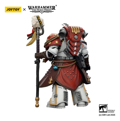 JOYTOY White Scars Stormseer Consul with Force Staff and Bolt Pistol - Warhammer 40,000 - 1/18 Scale Collectible Figure