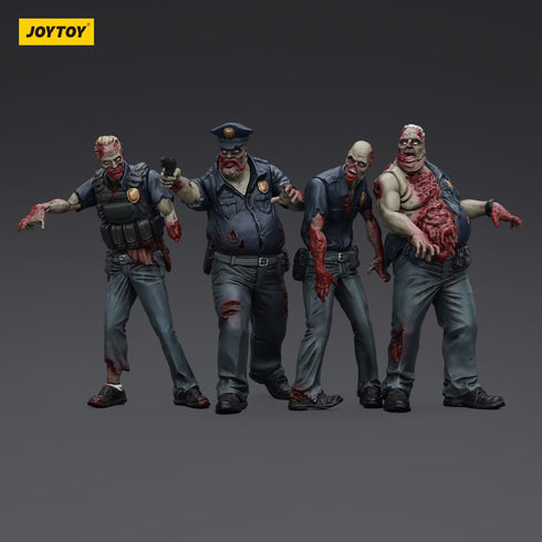 JOYTOY Zombie Dark Source Police (Male) 4-Pack Action Figures