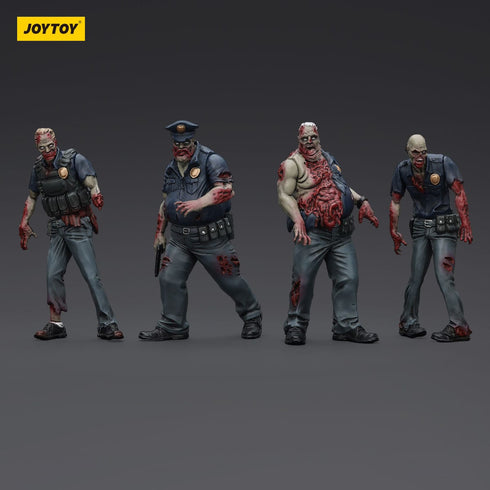 JOYTOY Zombie Dark Source Police (Male) 4-Pack Action Figures