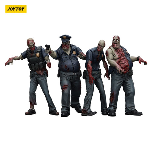 JOYTOY Zombie Dark Source Police (Male) 4-Pack Action Figures