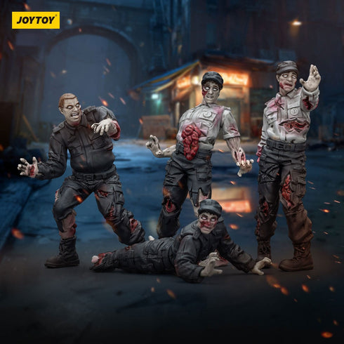 JOYTOY Zombie Dark Source Security Guards 4-Pack Action Figures