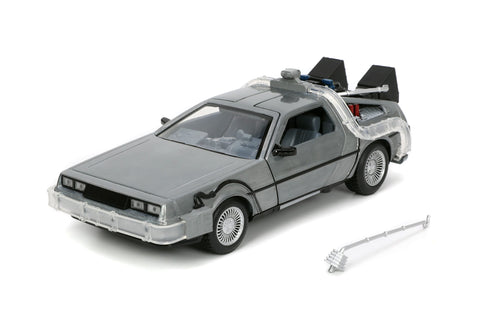 Jada Toys Back to the Future Hollywood Rides Back to the Future 1 Time Machine 1/24 Diecast Model