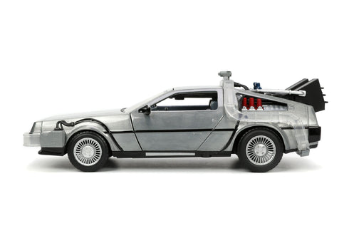 Jada Toys Back to the Future Hollywood Rides Back to the Future 1 Time Machine 1/24 Diecast Model