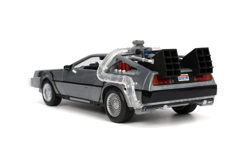 Jada Toys Back to the Future Hollywood Rides Back to the Future 1 Time Machine 1/24 Diecast Model