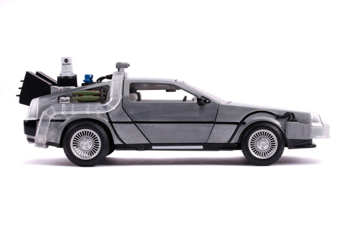 Jada Toys Time Machine Model 2 Hollywood Rides - Back to the Future II - 1/24 Diecast Collectible Model