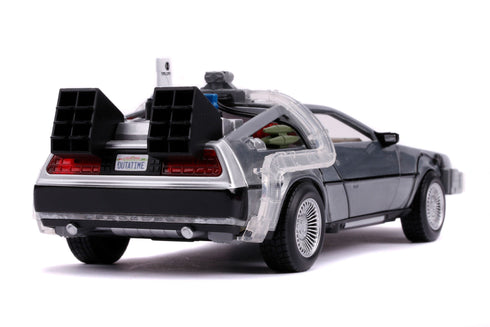 Jada Toys Time Machine Model 2 Hollywood Rides - Back to the Future II - 1/24 Diecast Collectible Model