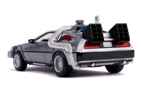 Jada Toys Time Machine Model 2 Hollywood Rides - Back to the Future II - 1/24 Diecast Collectible Model