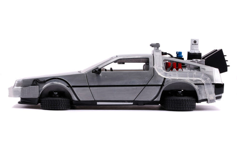 Jada Toys Time Machine Model 2 Hollywood Rides - Back to the Future II - 1/24 Diecast Collectible Model