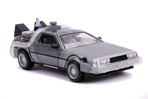 Jada Toys Time Machine Model 2 Hollywood Rides - Back to the Future II - 1/24 Diecast Collectible Model