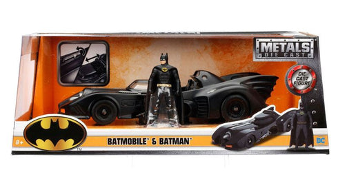 Jada Toys Batman 1989 Batmobile with Batman Figure 1/24 Diecast Model