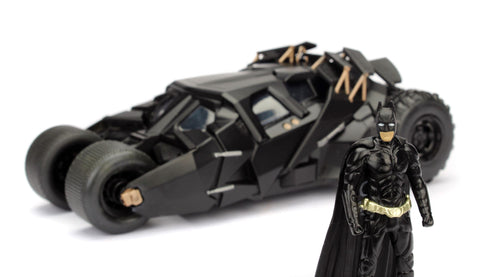 Jada Toys Batmobile with Batman Figure - Batman The Dark Knight - 1/24 Diecast Collectible Model