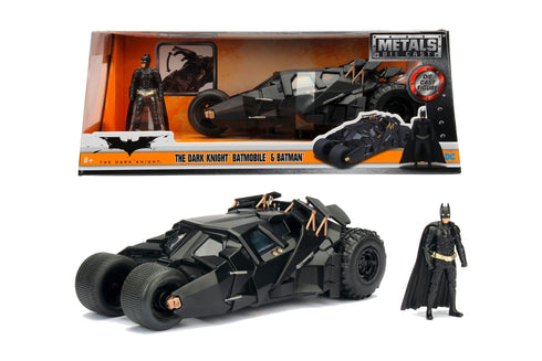 Jada Toys Batmobile with Batman Figure - Batman The Dark Knight - 1/24 Diecast Collectible Model