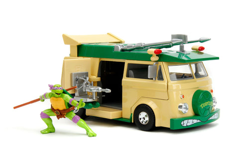 Jada Toys Donatello & Party Wagon - Teenage Mutant Ninja Turtles- 1/24 Diecast Collectible Model