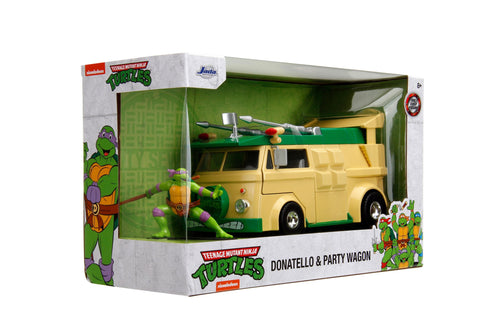 Jada Toys Donatello & Party Wagon - Teenage Mutant Ninja Turtles- 1/24 Diecast Collectible Model