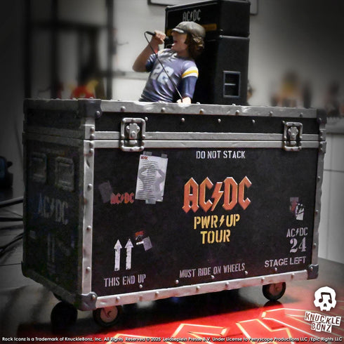 Knucklebonz AC/DC PWR UP Tour Rock Ikonz On Tour Road Case Statue