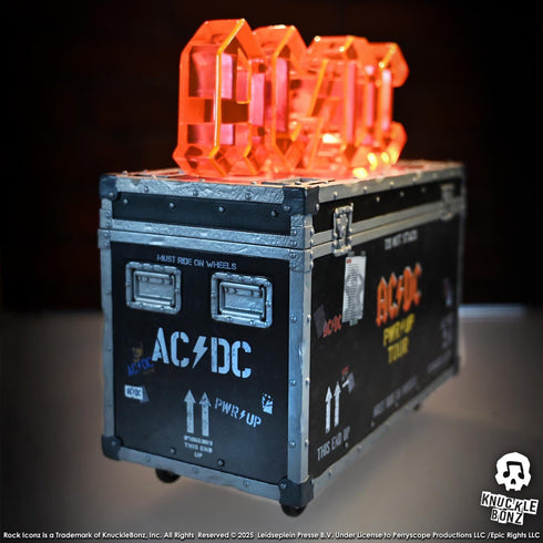 Knucklebonz AC/DC PWR UP Tour Rock Ikonz On Tour Road Case Statue