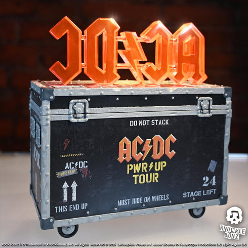 Knucklebonz AC/DC PWR UP Tour Rock Ikonz On Tour Road Case Statue