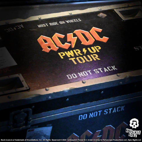Knucklebonz AC/DC PWR UP Tour Rock Ikonz On Tour Road Case Statue