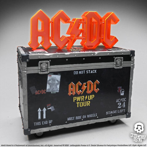 Knucklebonz AC/DC PWR UP Tour Rock Ikonz On Tour Road Case Statue