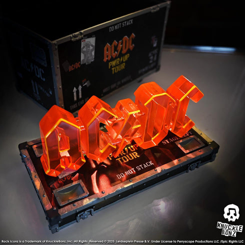 Knucklebonz AC/DC PWR UP Tour Rock Ikonz On Tour Road Case Statue