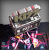 Knucklebonz Kiss Alive! Tour Rock Ikonz On Tour Road Case Statue + Stage Backdrop Set