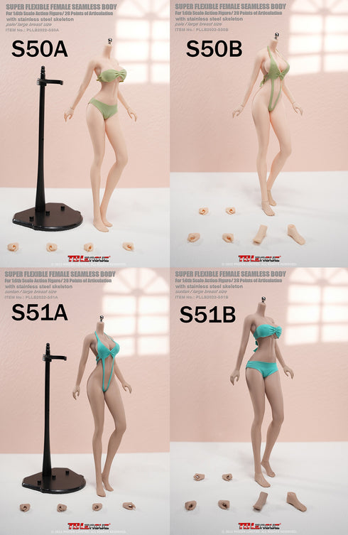 Phicen TBLeague S50A Pale, Large Bust Female Seamless 1/6 Action Figure