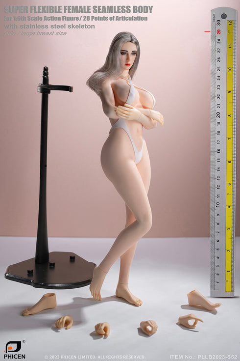 Phicen TBLeague S52 Pale, Large Bust Female Seamless 1/6 Action Figure