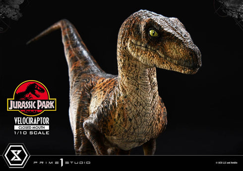Prime 1 Studio Jurassic Park Velociraptor Closed Mouth Prime Collectibles 1/10 Statue