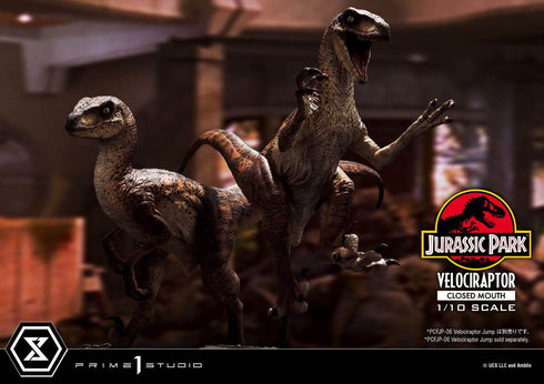 Prime 1 Studio Jurassic Park Velociraptor Closed Mouth Prime Collectibles 1/10 Statue