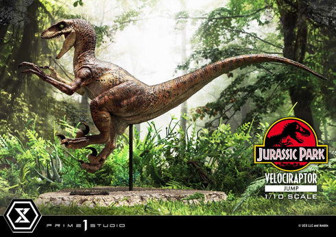 Prime 1 Studio Jurassic Park Velociraptor Jump Prime Collectibles 1/10 Statue