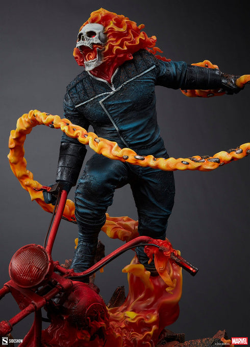 Sideshow Collectibles Marvel Ghost Rider (Classic Variant) Premium Format Statue