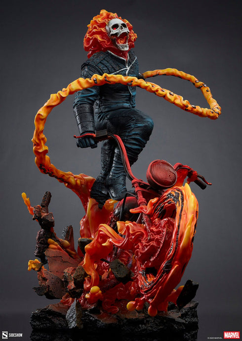 Sideshow Collectibles Marvel Ghost Rider (Classic Variant) Premium Format Statue