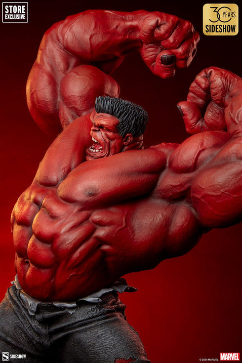 Sideshow Collectibles Marvel Red Hulk: Thunderbolt Ross Premium Format Figure 1/4 Statue
