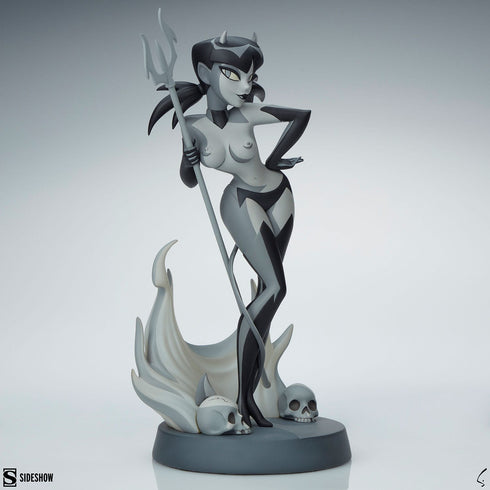Sideshow Collectibles Original Artist Series Devil Girl (Black and White Variant) Statue