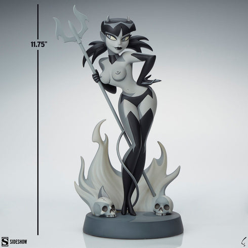 Sideshow Collectibles Original Artist Series Devil Girl (Black and White Variant) Statue