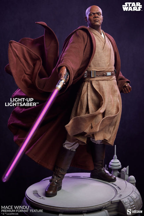 Sideshow Collectibles Star Wars Episode III Mace Windu Premium Format Figure 1/4 Statue