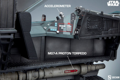 Sideshow Collectibles Star Wars Luke Skywalker & X-Wing: Red Five, Standing By Premium Format Figure 1/4 Statue