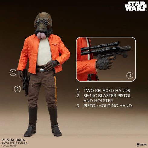 Sideshow Collectibles Star Wars Scum & Villainy Ponda Baba 1/6 Action Figure